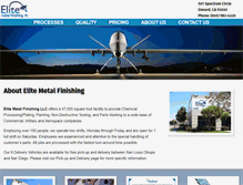 Tablet Screenshot of elitemetalfinishing.com